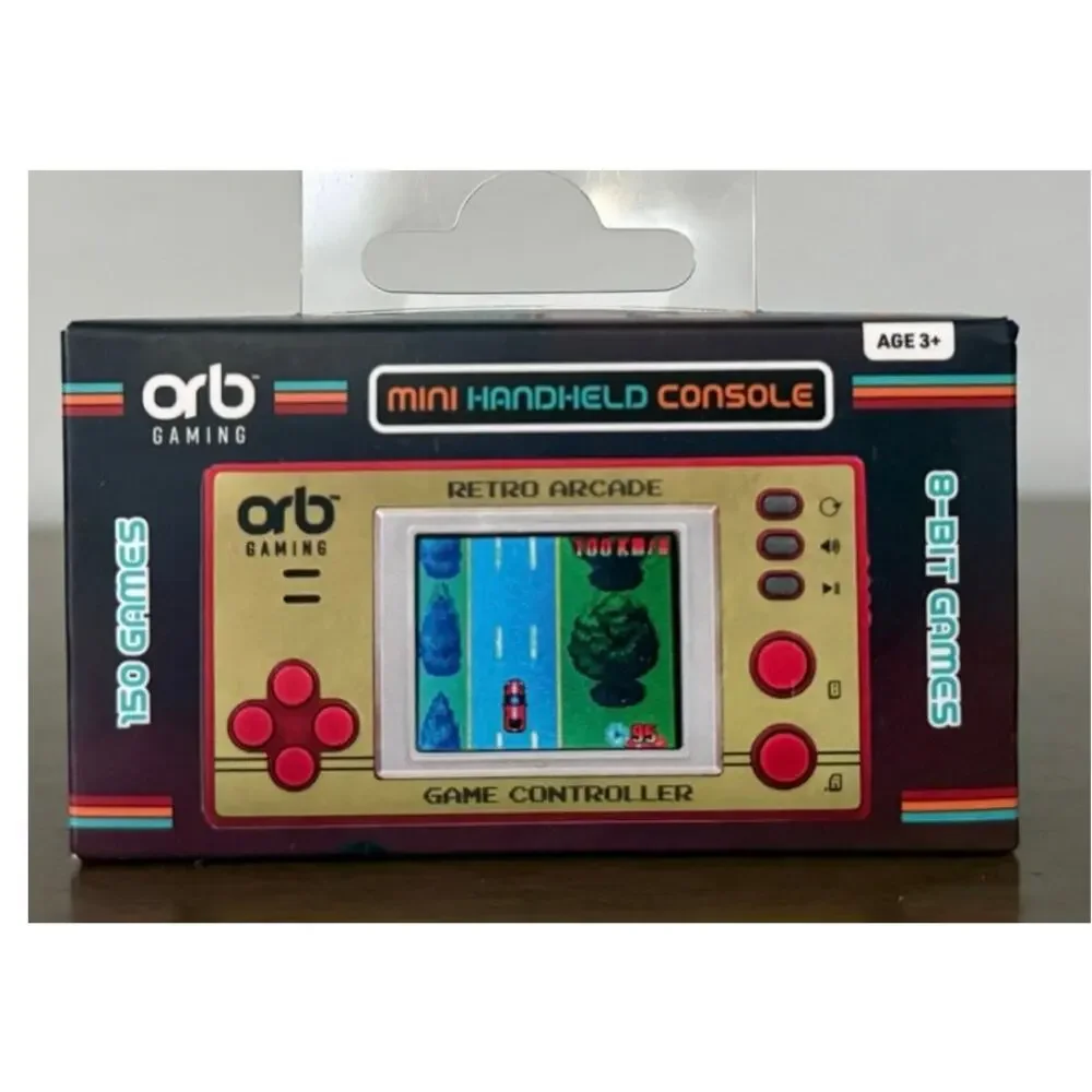ORB Mini Handheld Retro Arcade Console Battery Operated Tiny Old School Games